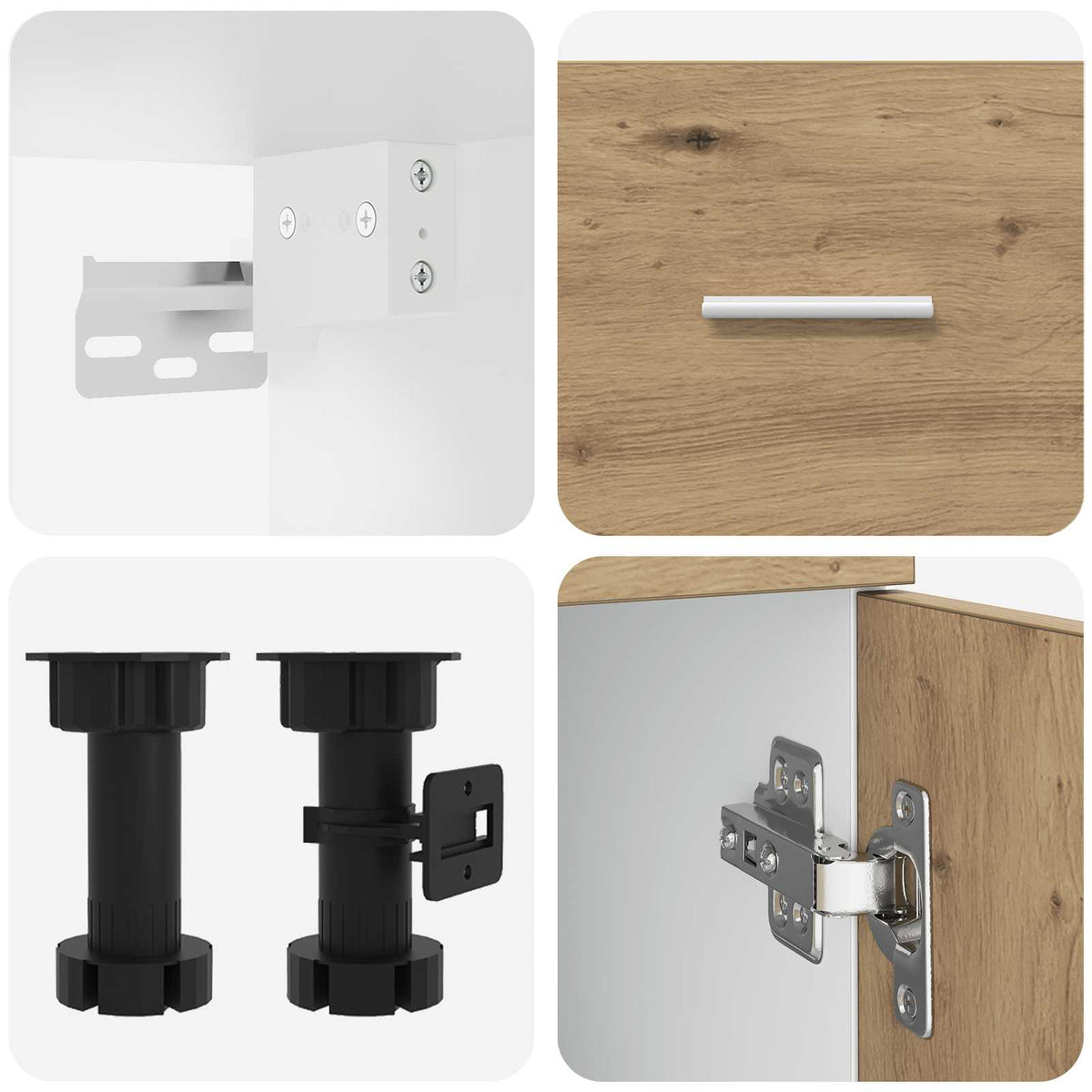 Unità Cucina Lyon 8 pz Legno ingegnerizzato | homemem39