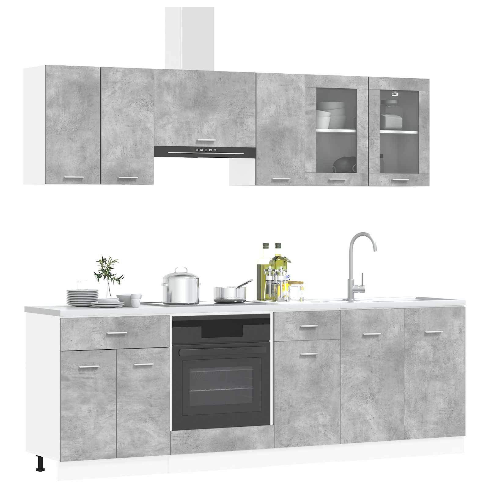 Unità Cucina Lyon 8 pcs Legno multistrato | homemem39