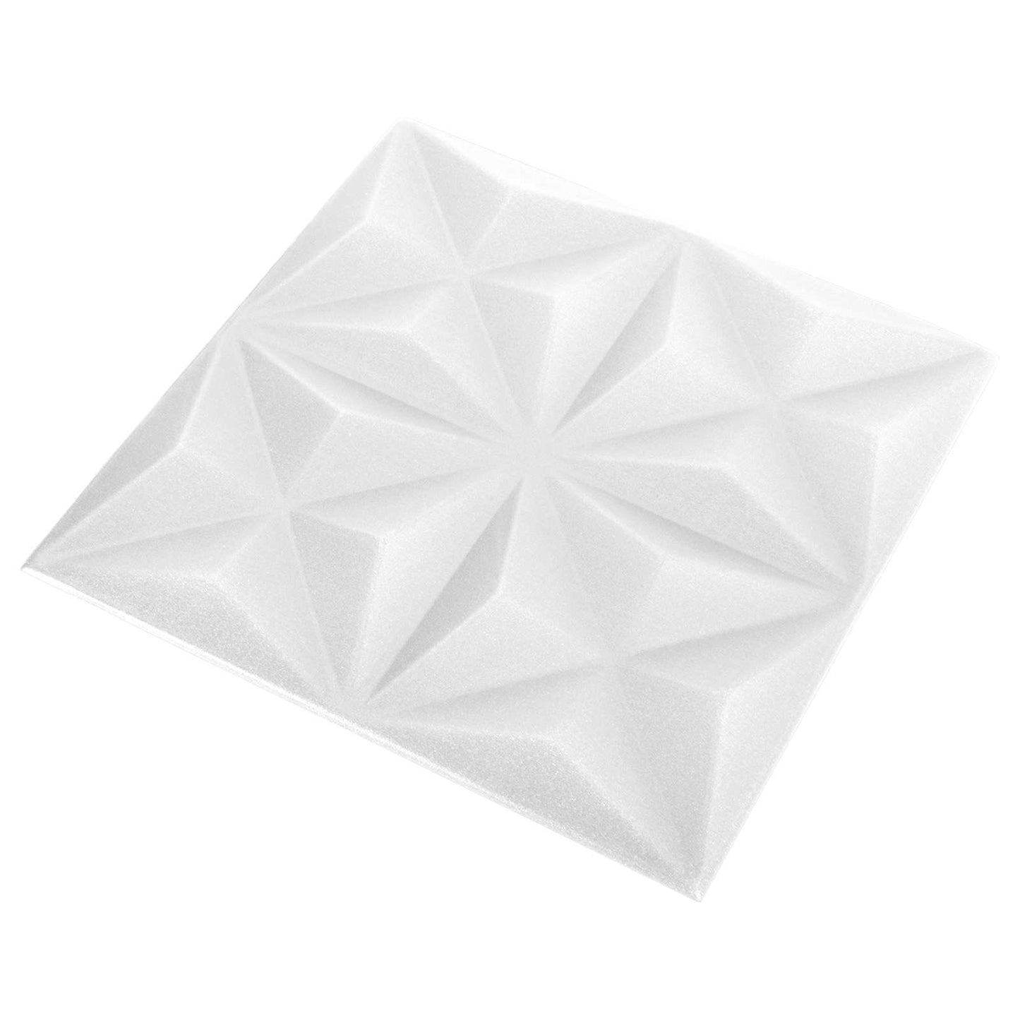 Pannelli da parete 24 pcs Bianco Origami 50 x 50 cm Schiuma XPS | homemem39