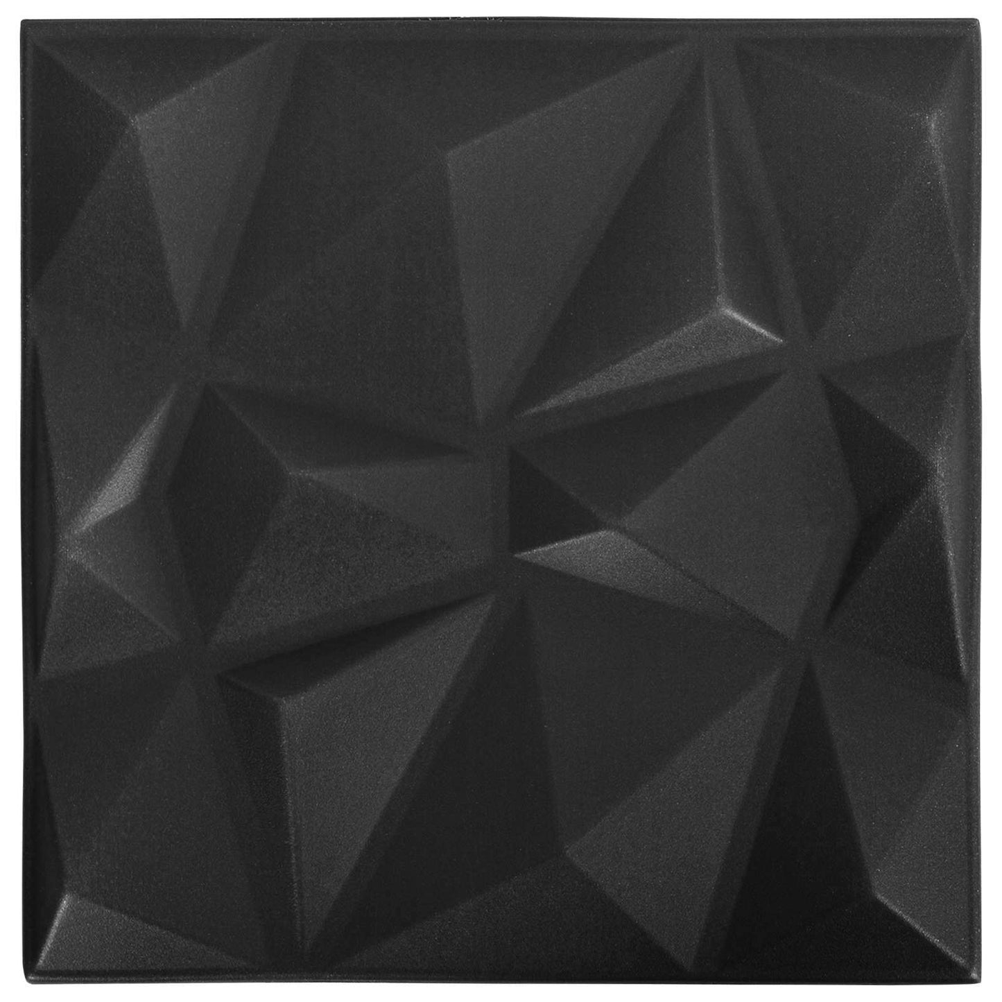 Pannelli da parete 12 pcs Origami Nero 50 x 50 cm Schiuma XPS | homemem39