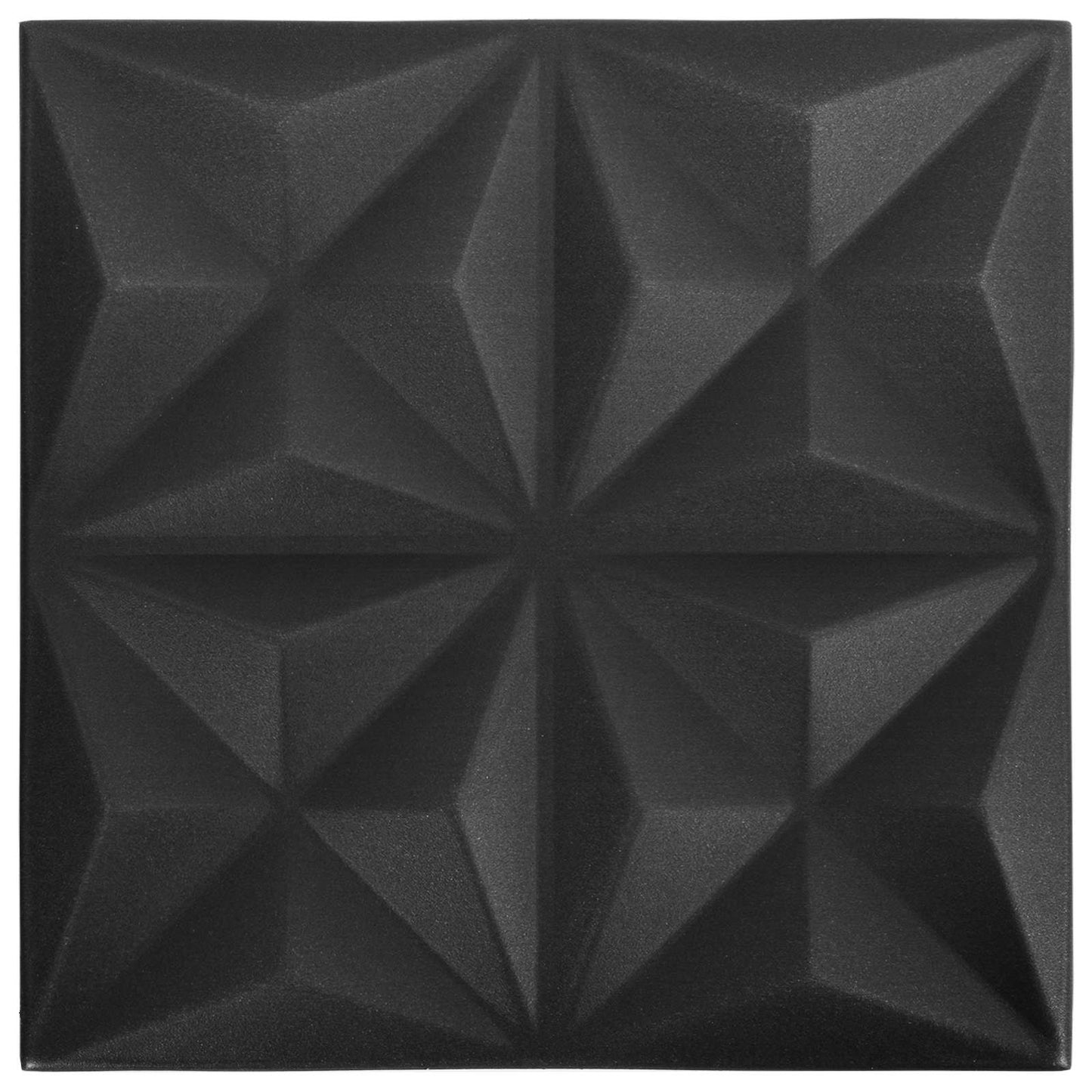 Pannelli da parete 48 pcs Origami Nero 50 x 50 cm Schiuma XPS | homemem39