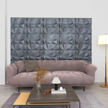 Pannelli da parete 12 pcs Grigio Diamante 50 x 50 cm | homemem39