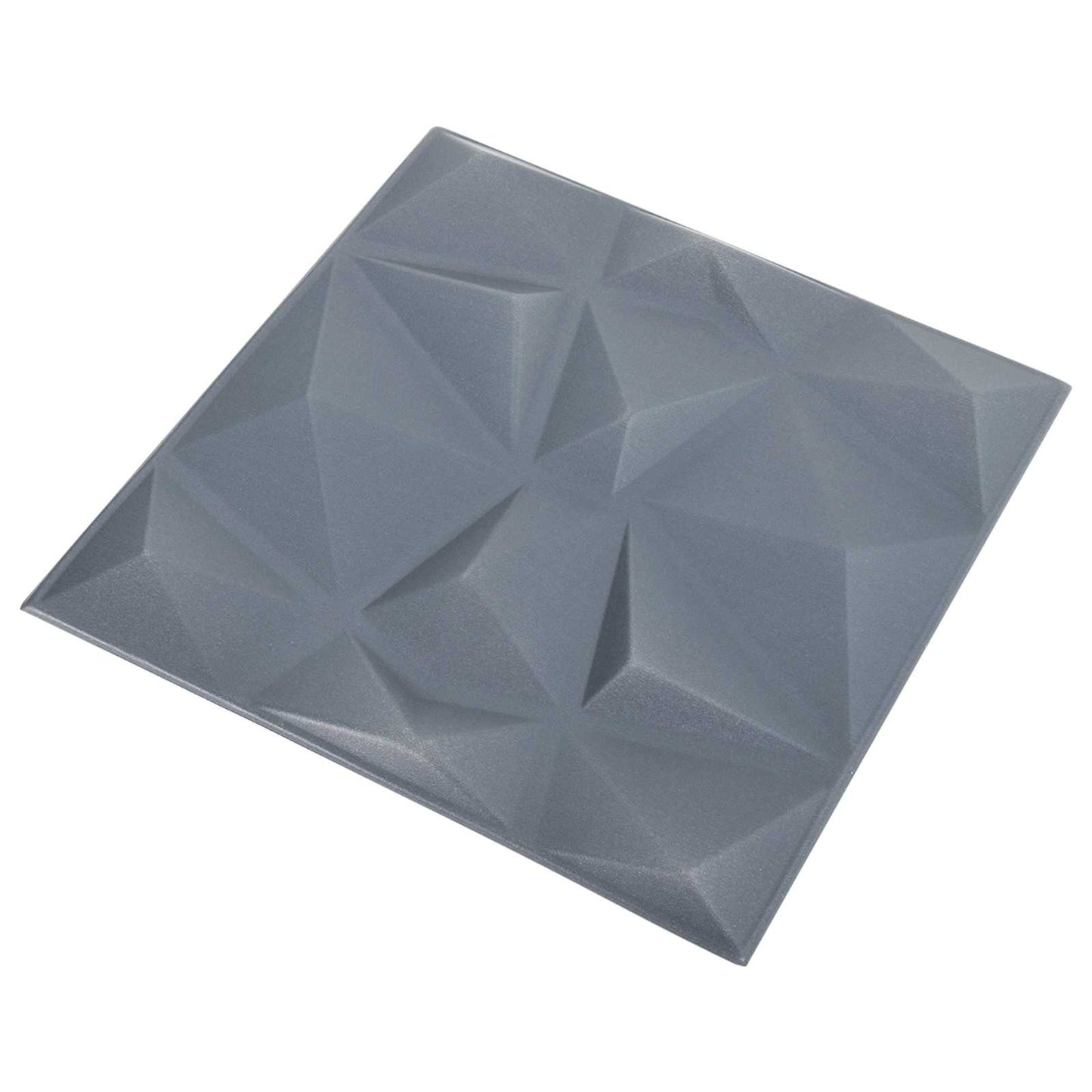 Pannelli da parete 12 pcs Origami Grigio 50 x 50 cm Schiuma XPS | homemem39