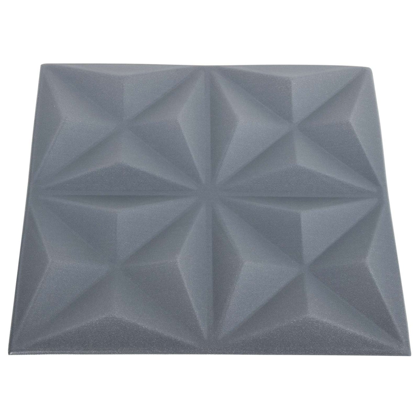 Pannelli da parete 48 pcs Origami Grigio 50 x 50 cm Schiuma XPS | homemem39