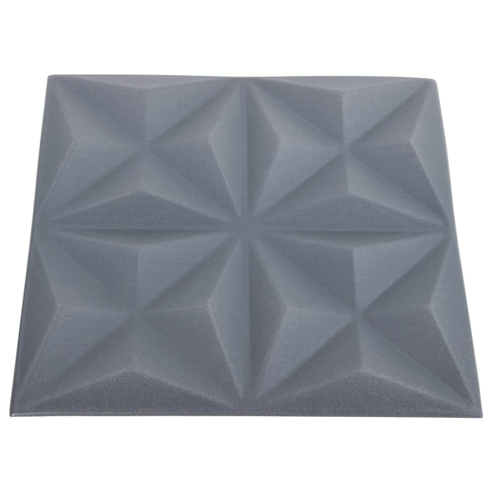 Pannelli da parete 48 pcs Origami Grigio 50 x 50 cm Schiuma XPS | homemem39