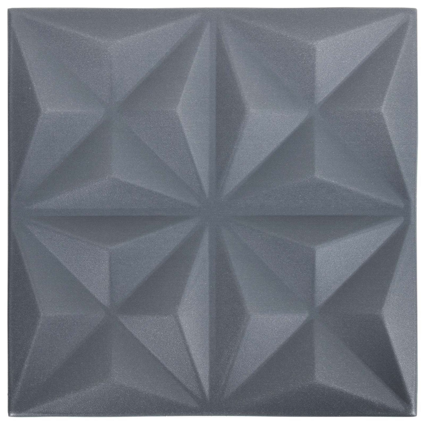 Pannelli da parete 48 pcs Origami Grigio 50 x 50 cm Schiuma XPS | homemem39