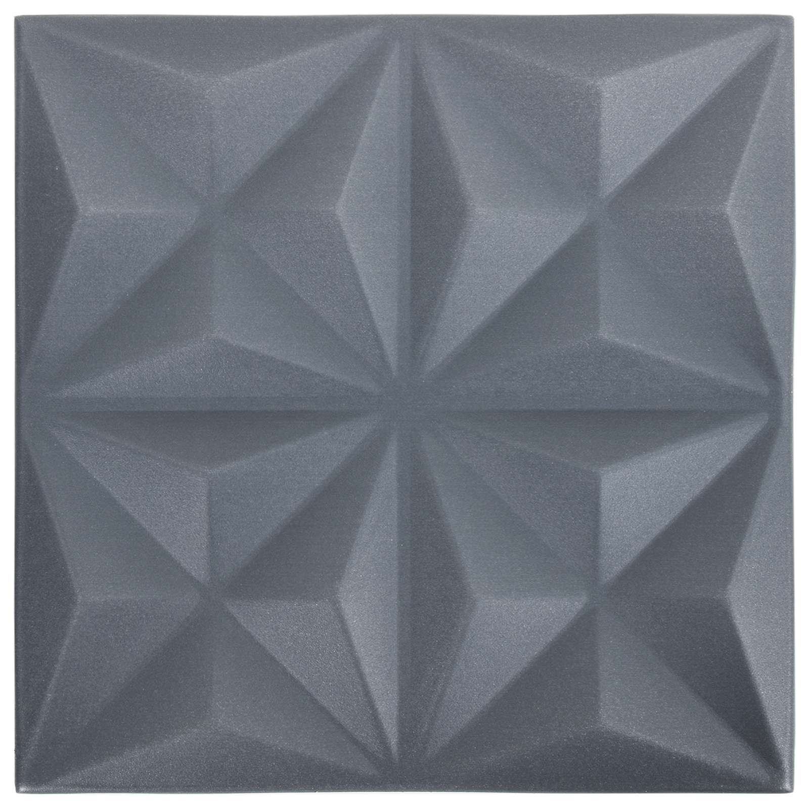Pannelli da parete 48 pcs Origami Grigio 50 x 50 cm Schiuma XPS | homemem39