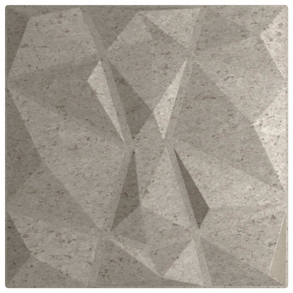 Pannelli da parete 24 pcs Grigio Cemento 50 x 50 cm Schiuma XPS | homemem39