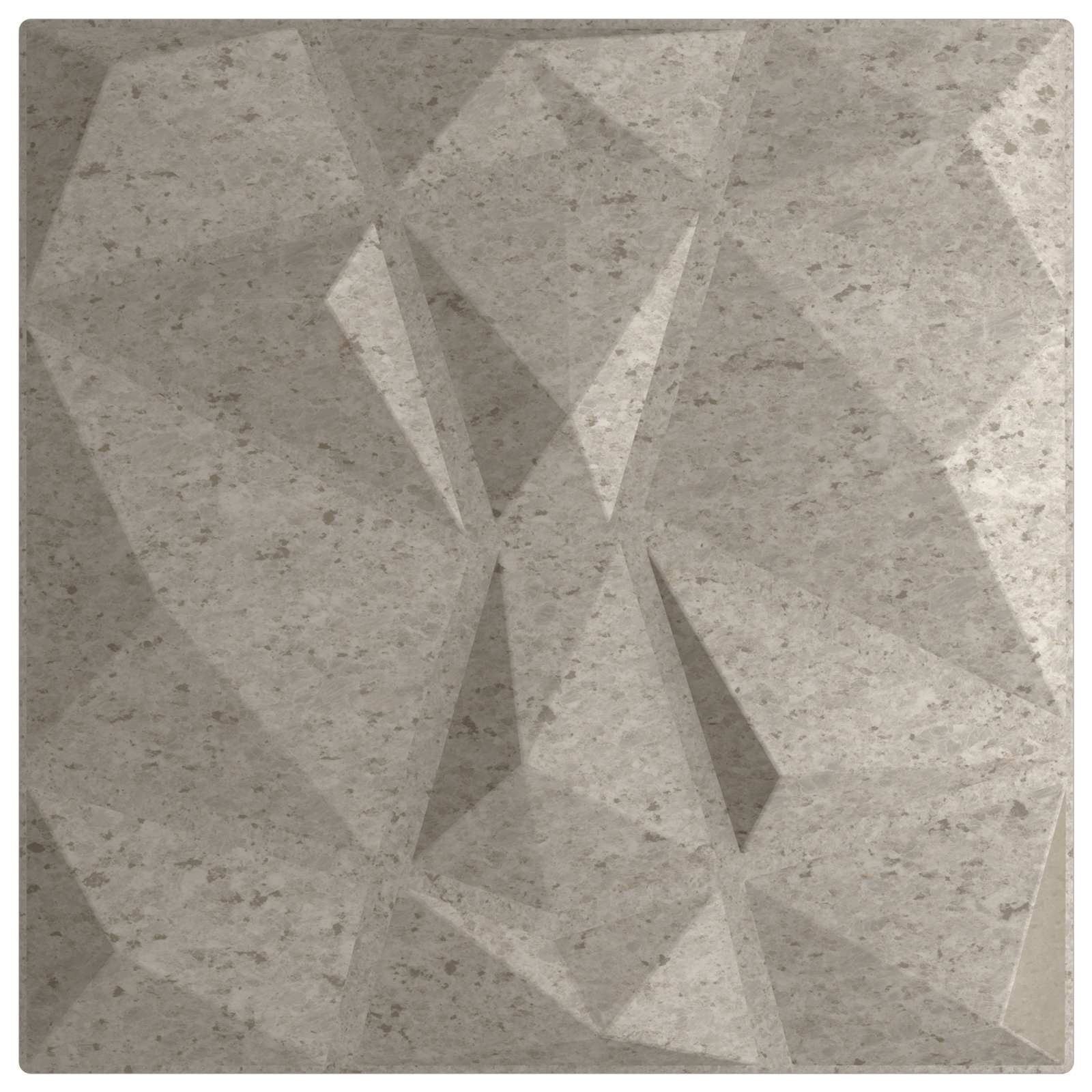 Pannelli da parete 48 pcs Grigio Cemento 50 x 50 cm Schiuma XPS | homemem39