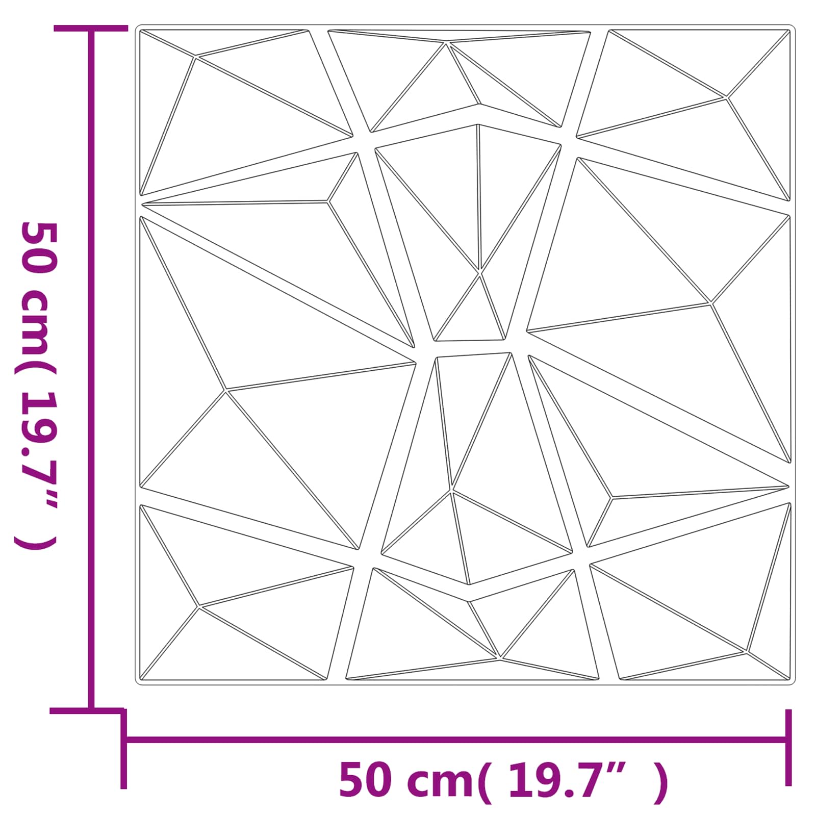 Pannelli da parete 48 pcs Verde 50 x 50 cm Schiuma XPS | homemem39