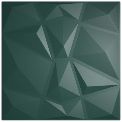 Pannelli da parete 48 pcs Verde 50 x 50 cm Schiuma XPS | homemem39