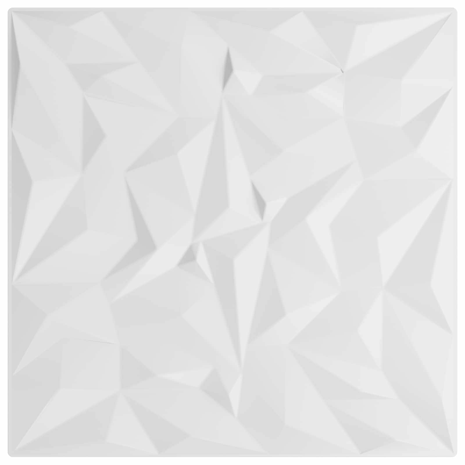Pannelli da parete 12 pcs Bianco 50 x 50 cm Schiuma XPS | homemem39