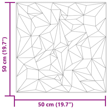Pannelli da parete 48 pcs Beton ametista 50 x 50 cm Schiuma XPS | homemem39