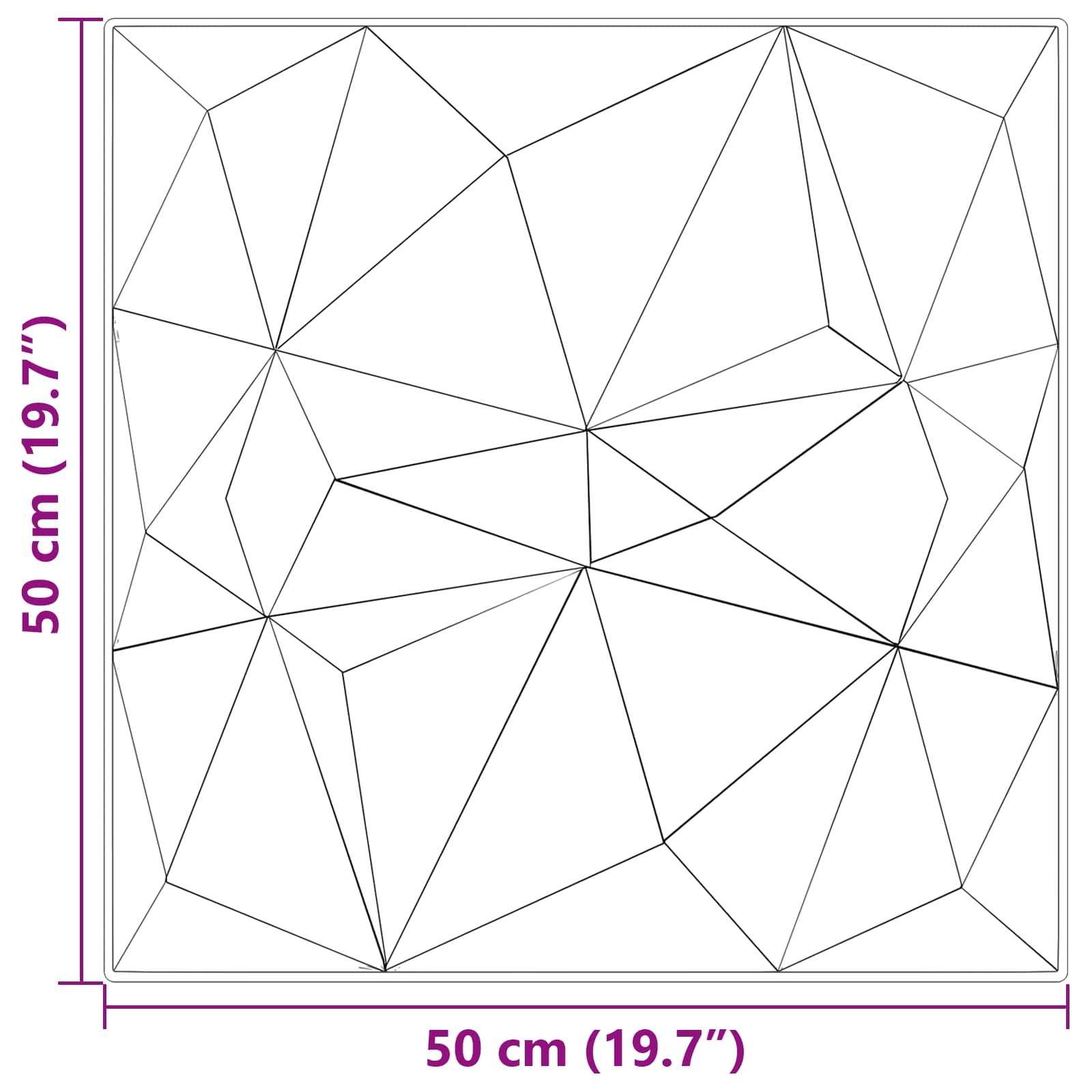 Pannelli da parete 12 pcs Verde Diamante 50 x 50 cm Schiuma XPS | homemem39