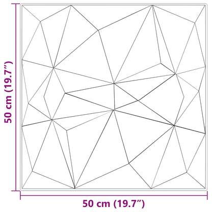 Pannelli da parete 12 pcs Verde Diamante 50 x 50 cm Schiuma XPS | homemem39