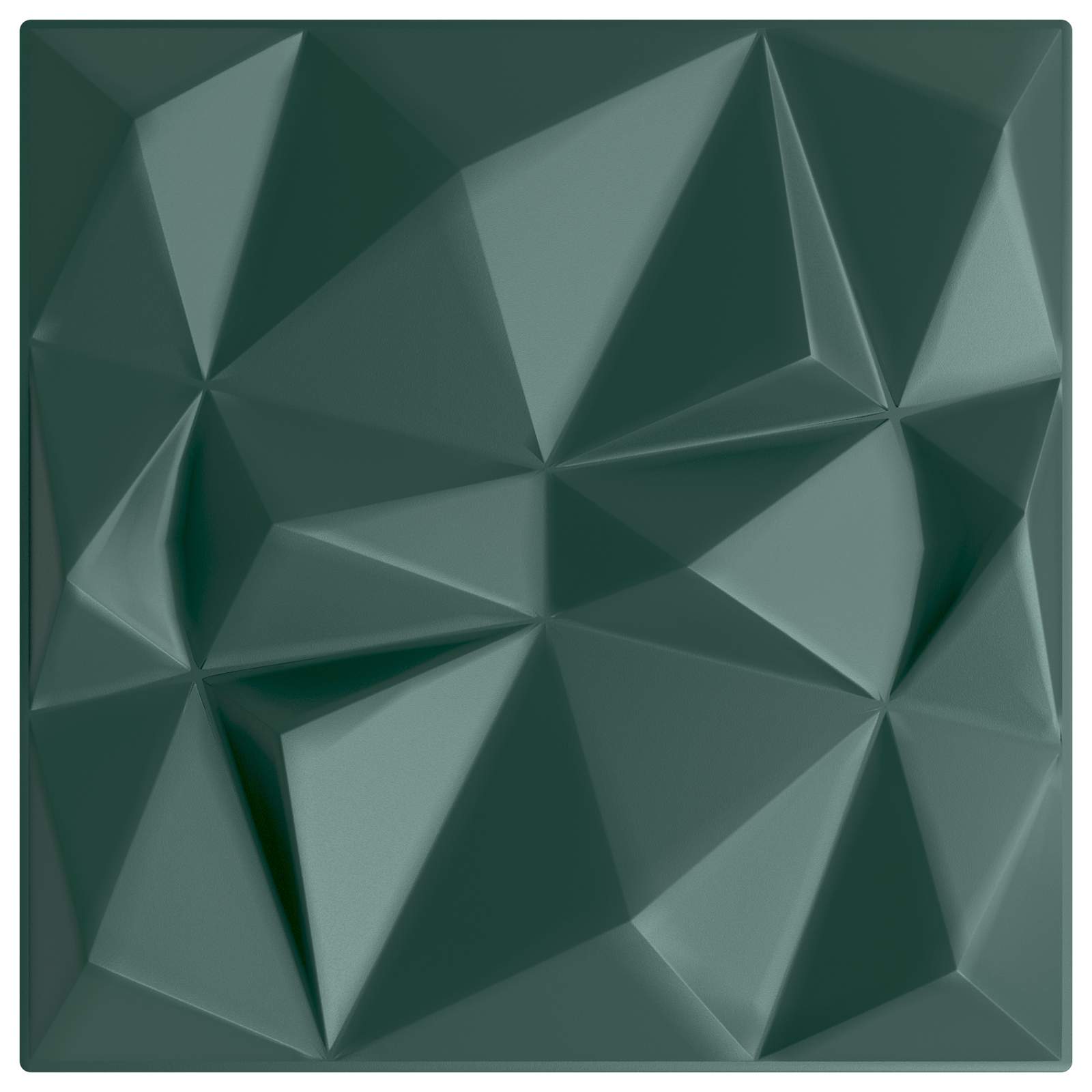 Pannelli da parete 12 pcs Verde Diamante 50 x 50 cm Schiuma XPS | homemem39
