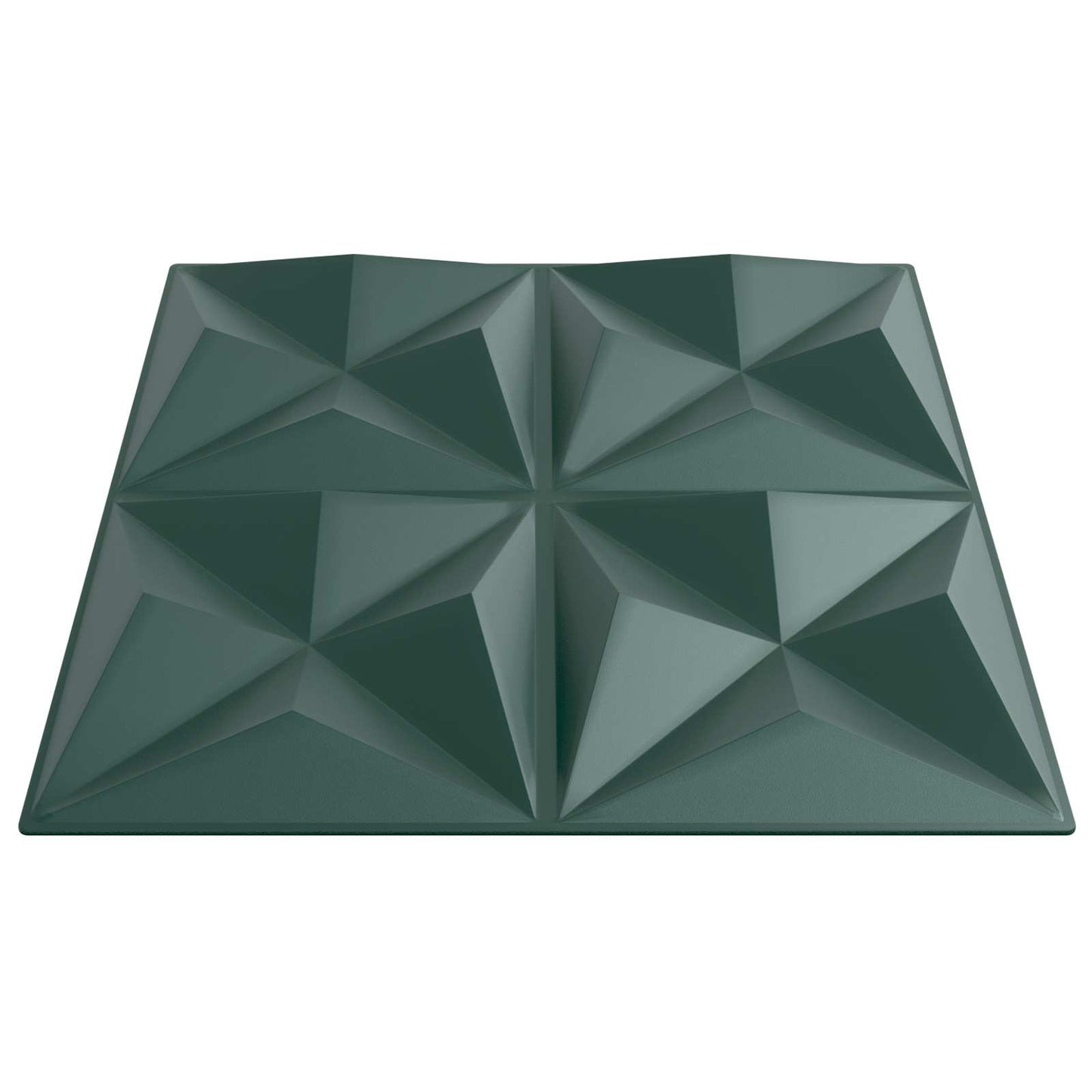 Pannelli da parete 24 pcs Verde Origami 50 x 50 cm Schiuma XPS | homemem39