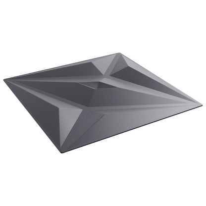 Pannelli da parete 24 pcs Grigio Stella 50 x 50 cm Schiuma XPS | homemem39