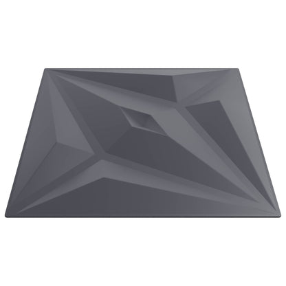 Pannelli da parete 48 pcs Grigio Stella 50 x 50 cm Schiuma XPS