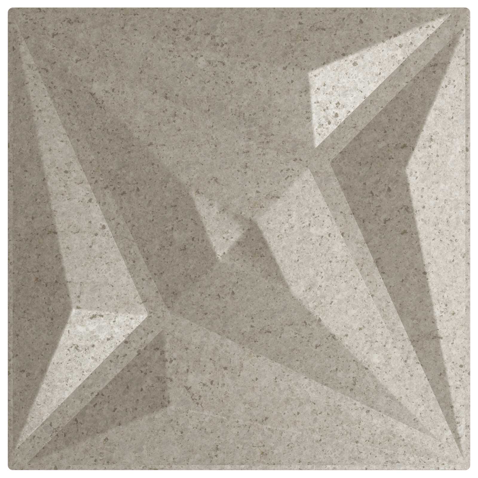 Pannelli da parete 48 pcs Beton Stella 50 x 50 cm Schiuma XPS | homemem39