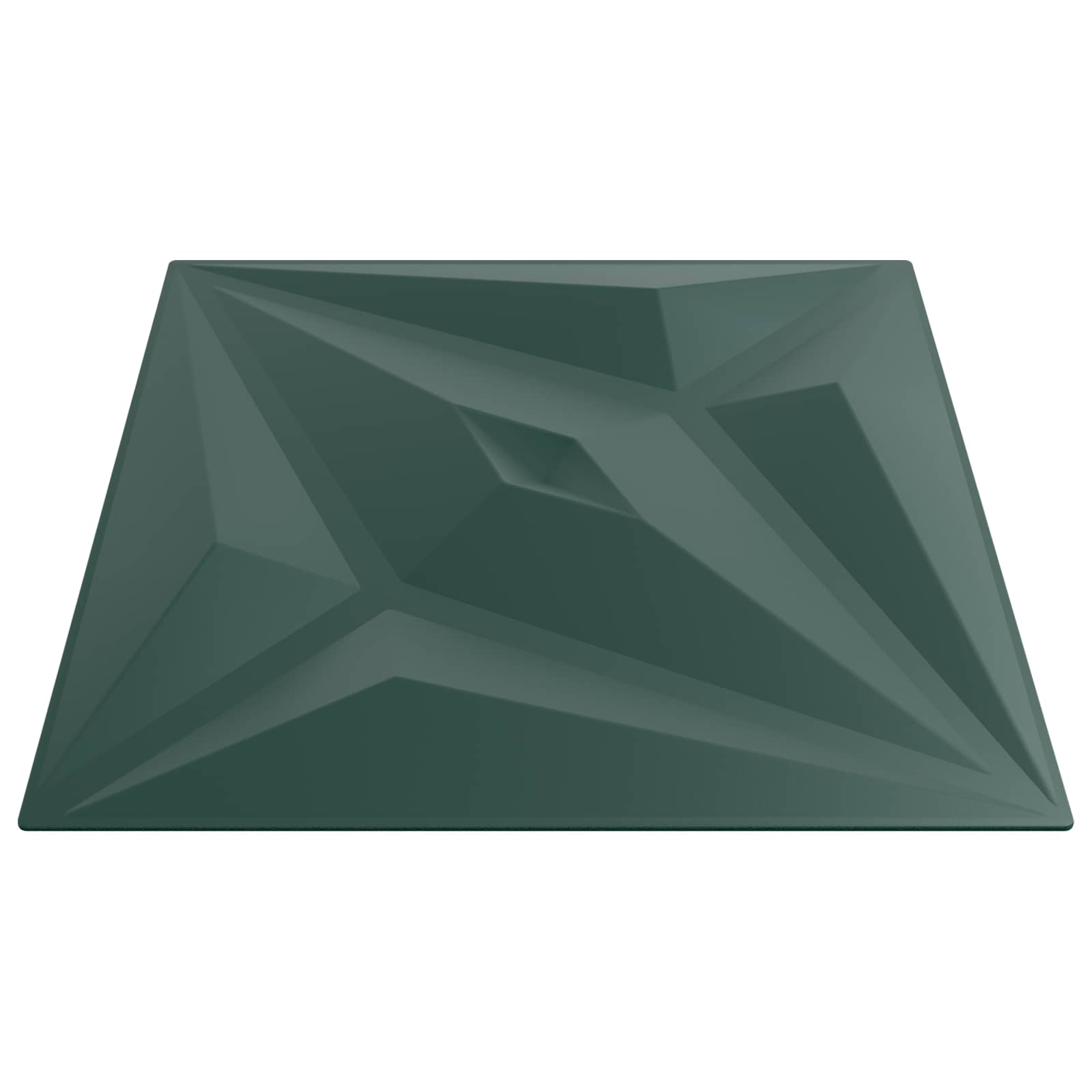 Pannelli da parete 12 pcs Verde Stella 50 x 50 cm Schiuma XPS | homemem39