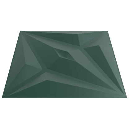 Pannelli da parete 48 pcs Verde Stella 50 x 50 cm Schiuma XPS | homemem39