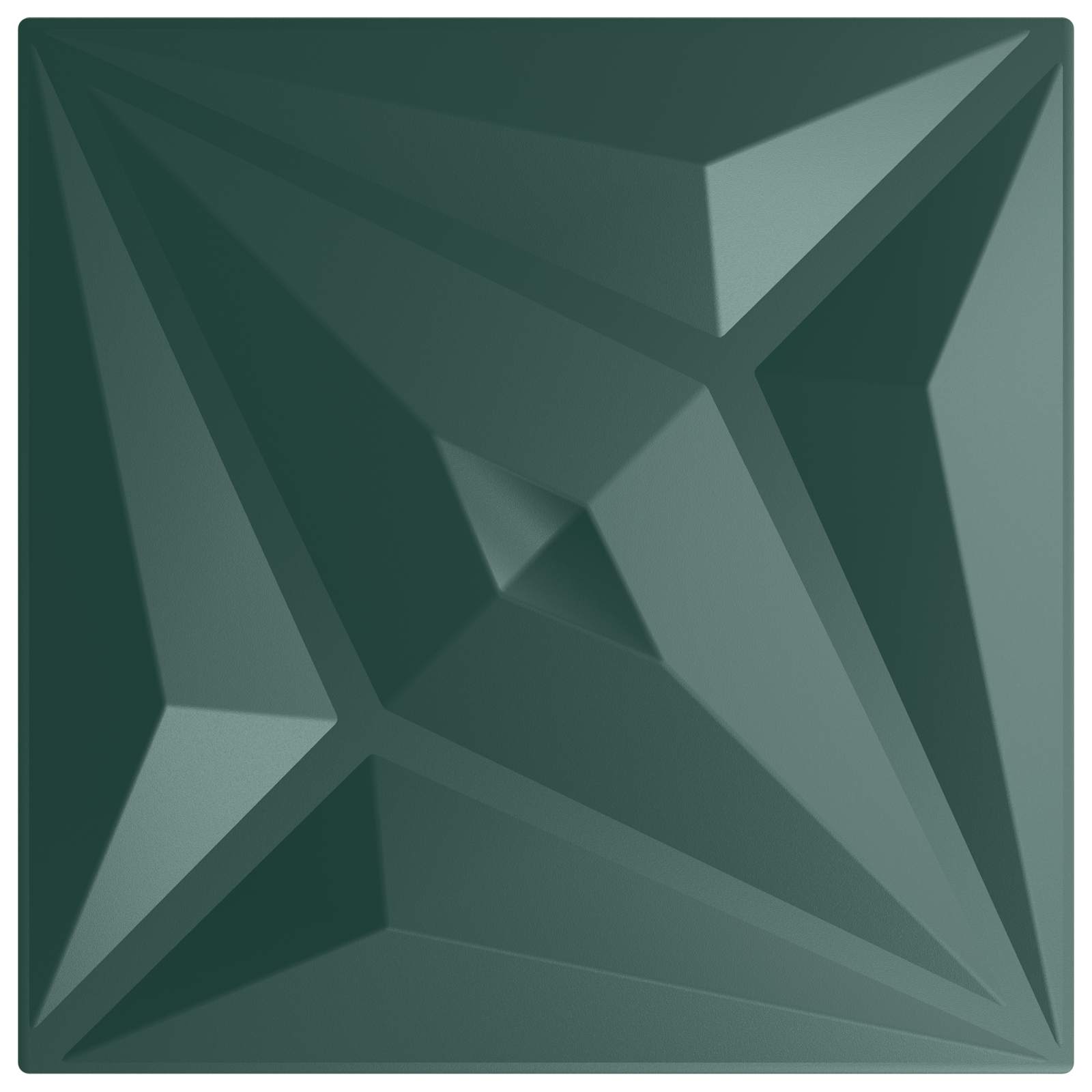 Pannelli da parete 48 pcs Verde Stella 50 x 50 cm Schiuma XPS | homemem39