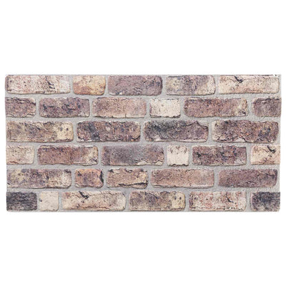 Pannelli da parete 10 pcs Marrone Scuro 100 x 50 cm Schiuma EPS