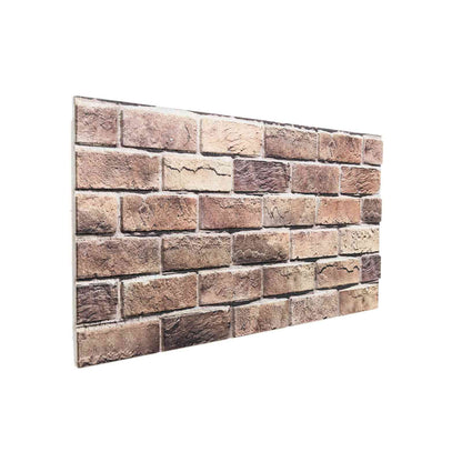 Pannelli da parete 10 pcs Marrone e Grigio 100 x 50 cm | homemem39