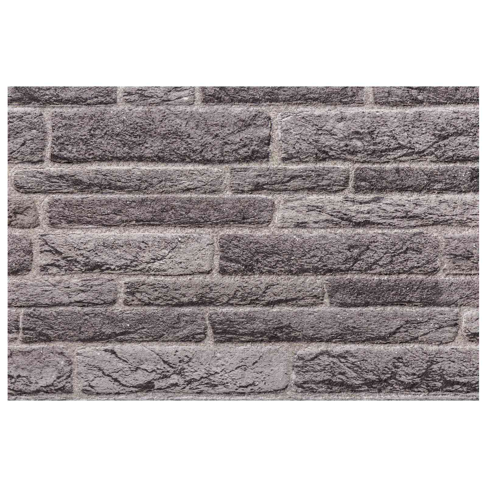 Pannelli da parete 10 pcs Antracite 100 x 50 cm Schiuma EPS | homemem39