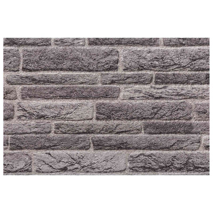 Pannelli da parete 10 pcs Antracite 100 x 50 cm Schiuma EPS | homemem39