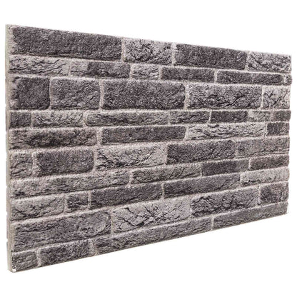 Pannelli da parete 10 pcs Antracite 100 x 50 cm Schiuma EPS | homemem39