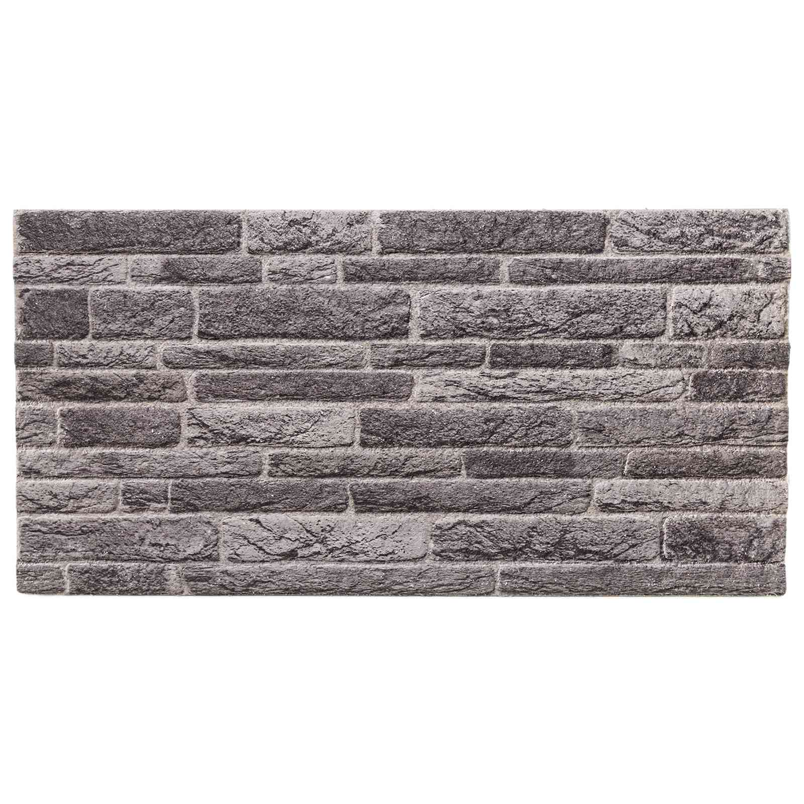 Pannelli da parete 10 pcs Antracite 100 x 50 cm Schiuma EPS | homemem39