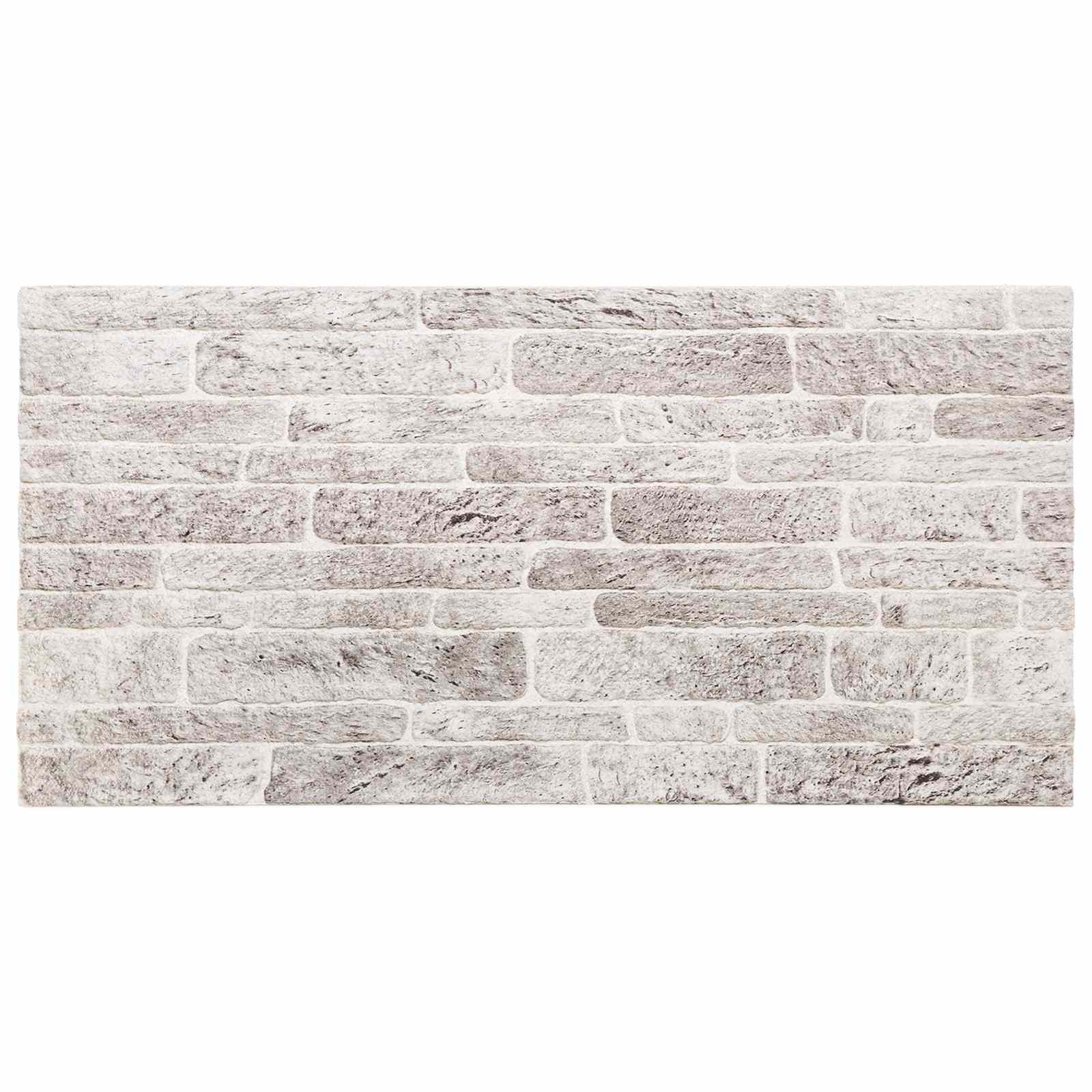 Pannelli da parete 10 pcs Grigio chiaro e bianco 100 x 50 cm | homemem39