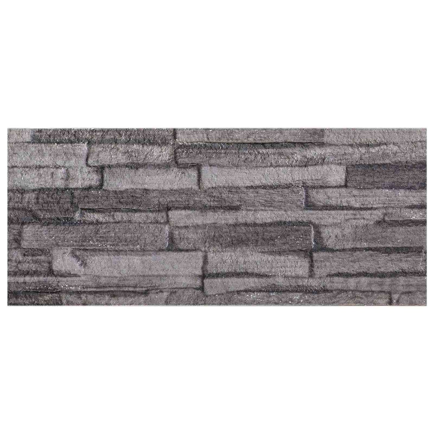 Pannelli da parete 10 pcs Antracite 100 x 25 cm Schiuma EPS | homemem39