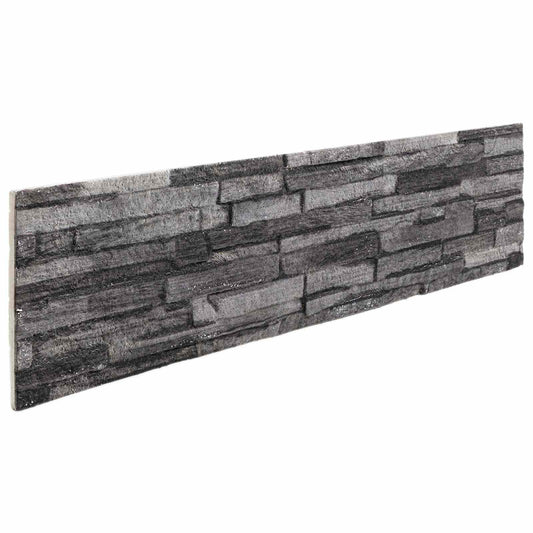 Pannelli da parete 10 pcs Antracite 100 x 25 cm Schiuma EPS