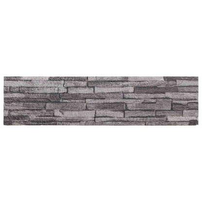 Pannelli da parete 10 pcs Antracite 100 x 25 cm Schiuma EPS