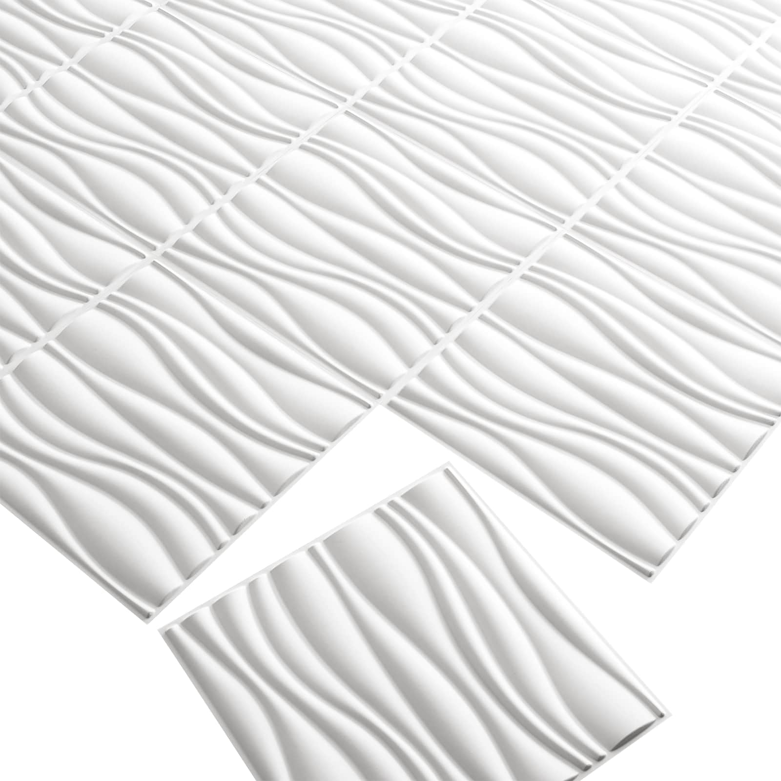 Pannelli da parete 12 pcs Bianco 50 x 50 cm | homemem39