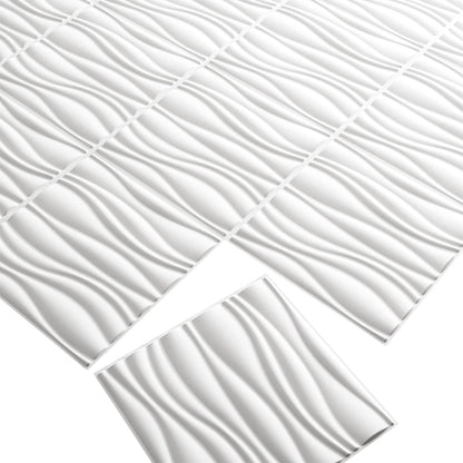 Pannelli da parete 12 pcs Bianco 50 x 50 cm | homemem39