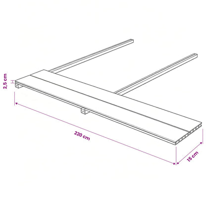 Pavimento da Deck 6 pcs Marrone Scuro WPC | homemem39