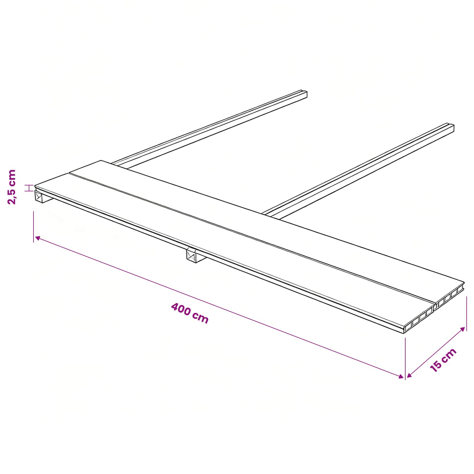 Pavimento da Deck 4 pcs Teak riciclato WPC | homemem39