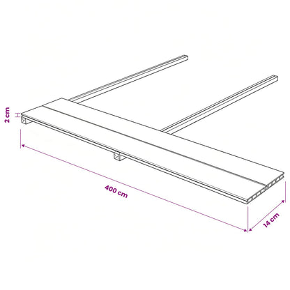 Pavimento da Deck 6 pcs Teak riciclato WPC