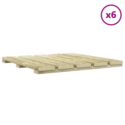 Piastrella per Decking 6 pz 50 x 50 cm