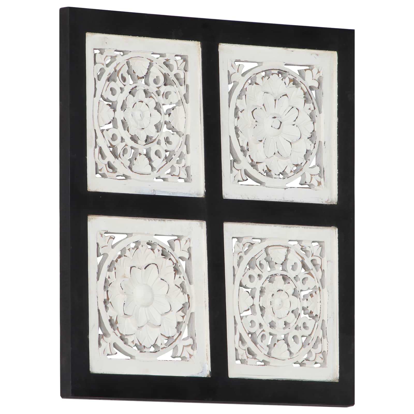 Decorazione artistica Nero e Bianco 40 x 40 x 1,5 cm | homemem39