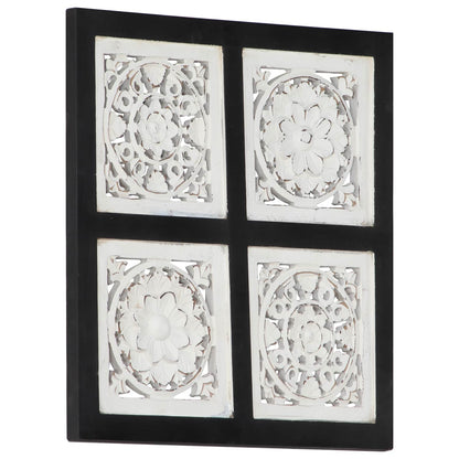 Decorazione artistica Nero e Bianco 40 x 40 x 1,5 cm | homemem39