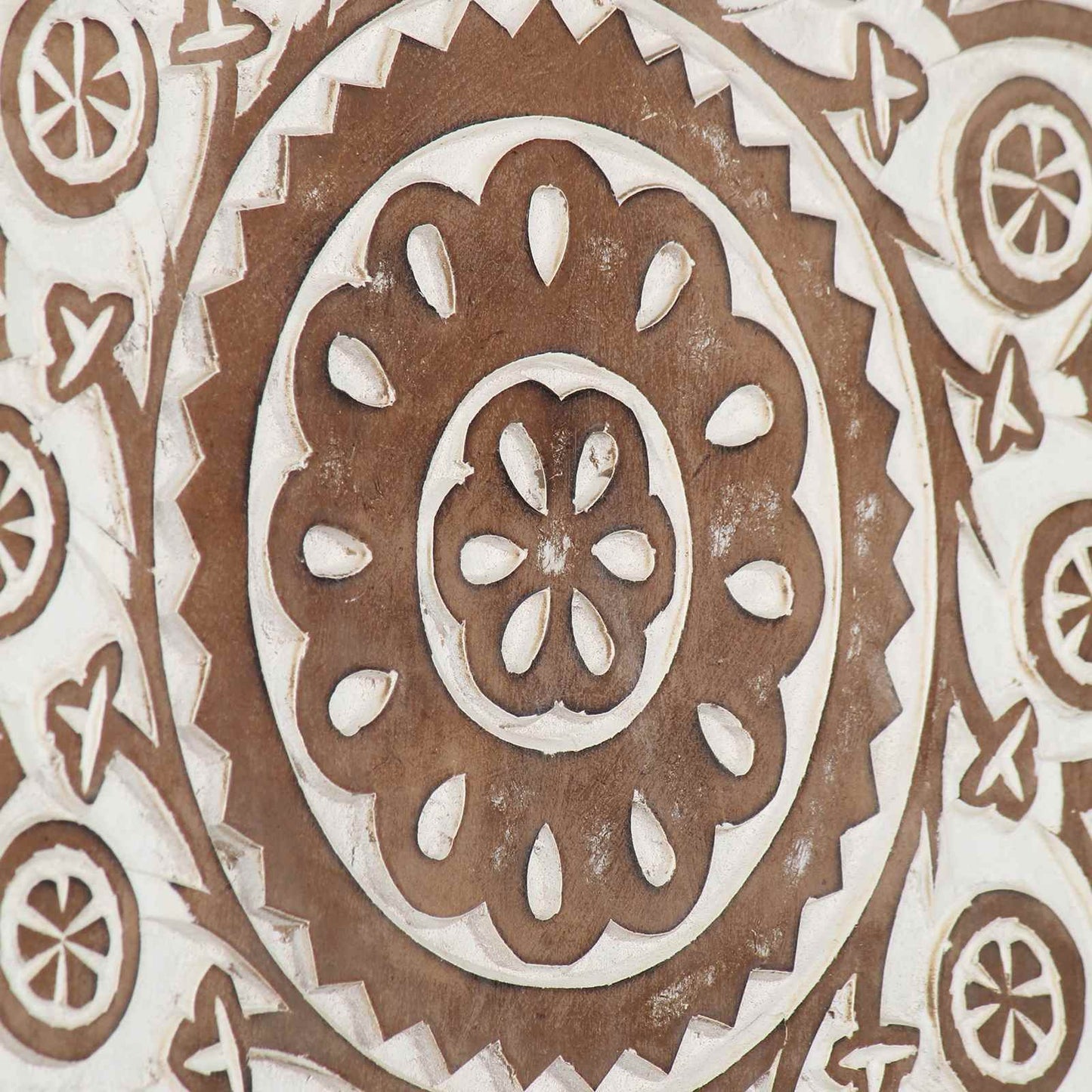 Decorazione artistica 2 pcs Marrone e bianco 40 x 40 x 1,5 cm | homemem39