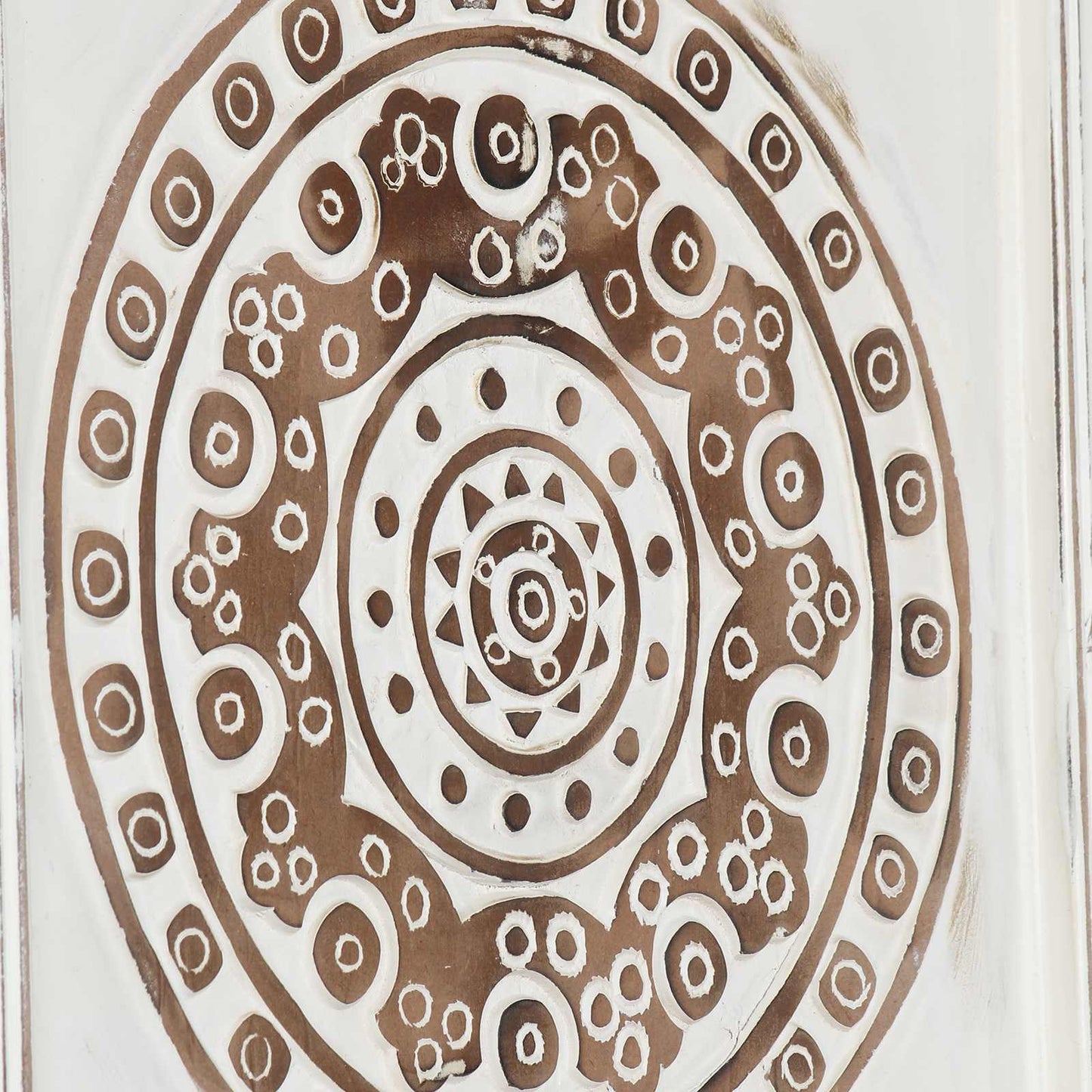 Decorazione artistica 2 pcs Marrone e bianco 40 x 40 x 1,5 cm | homemem39