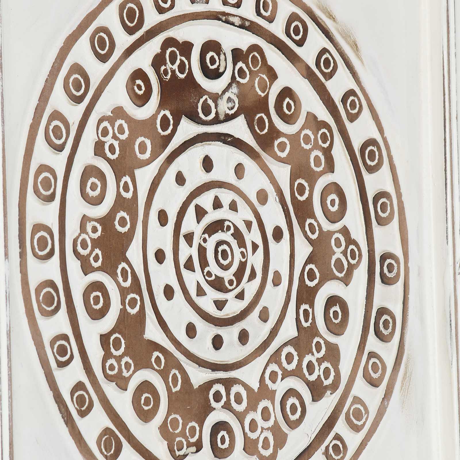 Decorazione artistica 2 pcs Marrone e bianco 40 x 40 x 1,5 cm | homemem39