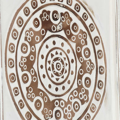 Decorazione artistica 2 pcs Marrone e bianco 40 x 40 x 1,5 cm | homemem39
