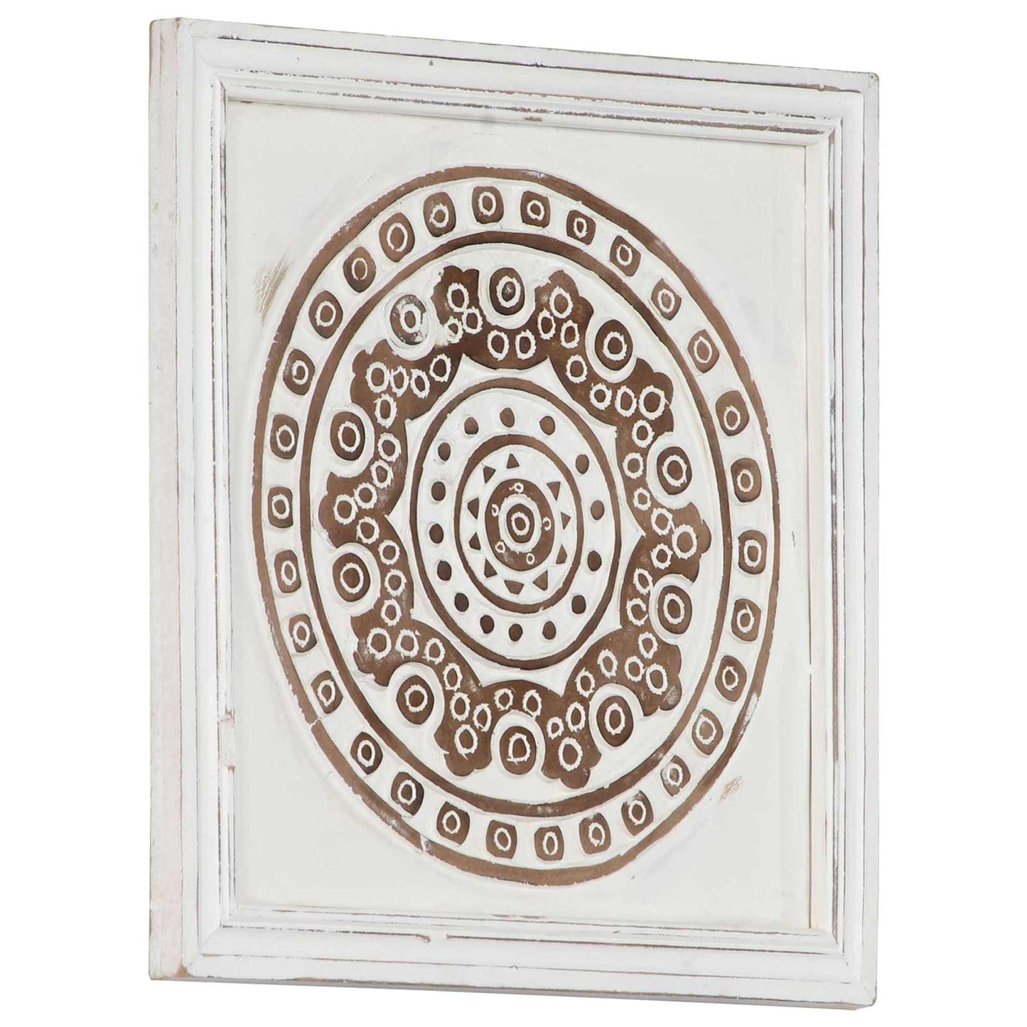 Decorazione artistica 2 pcs Marrone e bianco 40 x 40 x 1,5 cm | homemem39